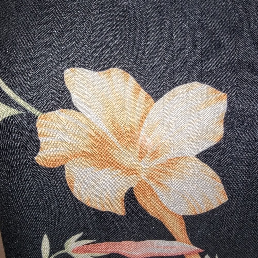 Tommy Bahama vintage tropical floral print silk maxi dress Large - Picture 4 of 7